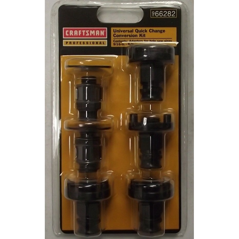 Craftsman 66282 6 pc. Universal Quick Change Hole Saw Conversion Kit