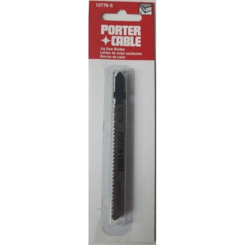 Porter Cable 12776-5 T-Shank Jig Saw Blades 10TPI 5pcs. 4" Long Down Cutting