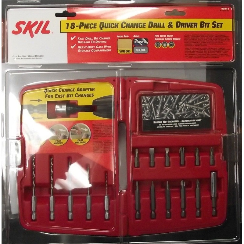 Skil 90918 18pc Quick Change Drill & Driver Bit Set