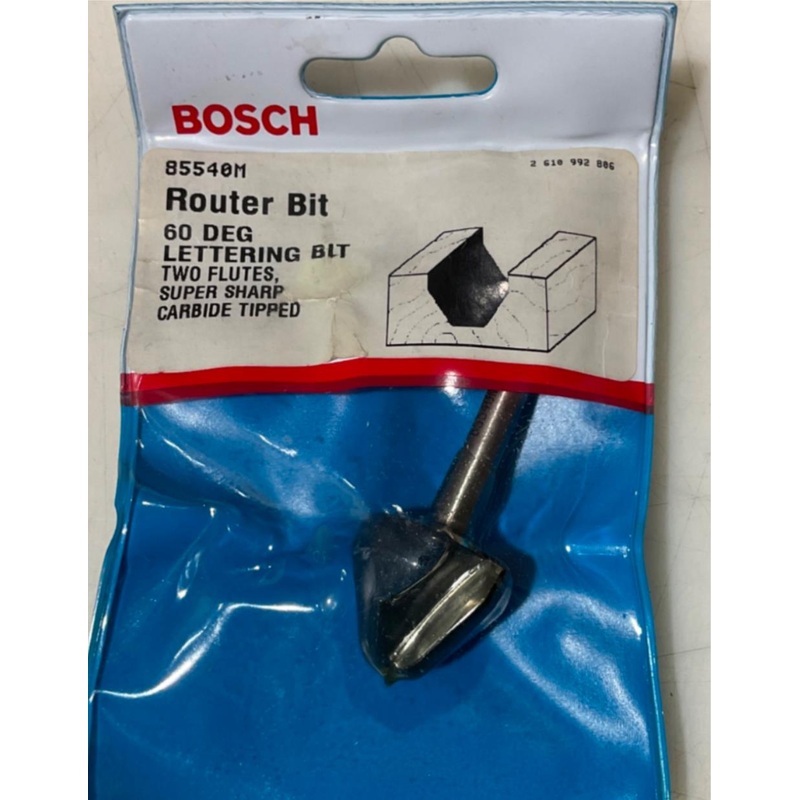 Bosch 85540M Carbide Lettering Bit 1/4" Shank USA