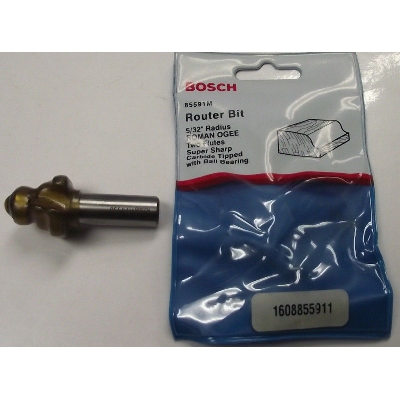 Bosch 85591M 5/32 Radius 1/2-in Shank Roman Ogee Router Bit W/ Ball Bearing USA