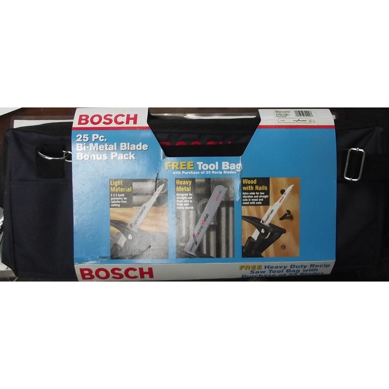 Bosch BRBAGSHMS7 7" 8/10 TPI Flush Cut Heavy Metal Recip Blades 25pcs With Bag