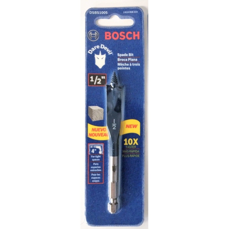 Bosch Dare Devil Spade Stubby Drill Bit DSBS1005 1/2" x 4"