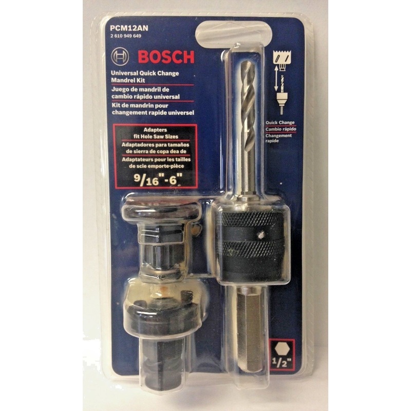 Bosch PCM12AN 3 Piece Universal Quick Change Mandrel Kit