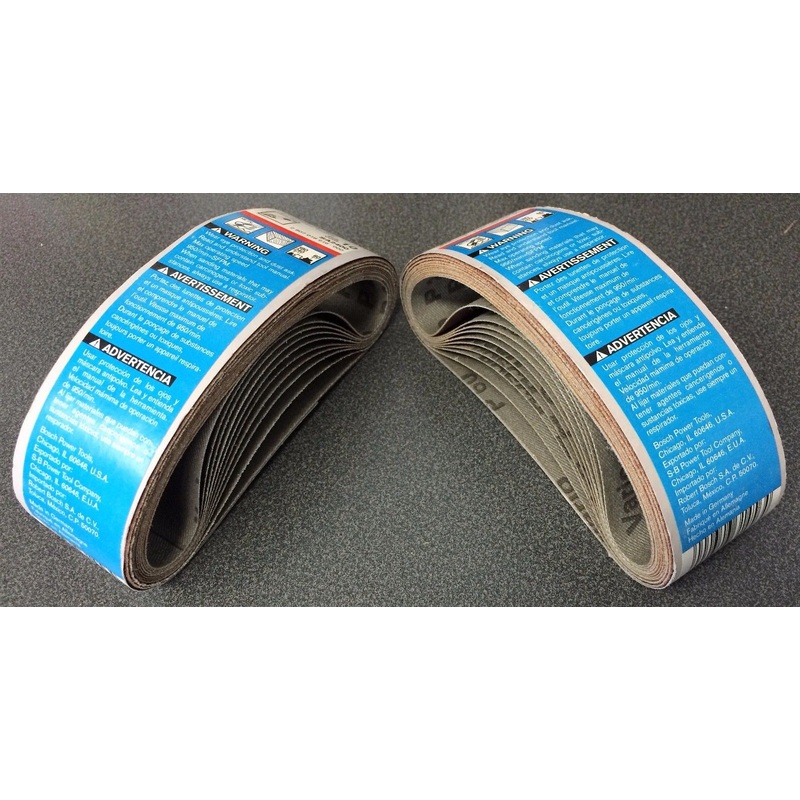 Bosch SA2400 10 Pack of Assorted Belts 60, 180, 240 Grit Germany 2Packs