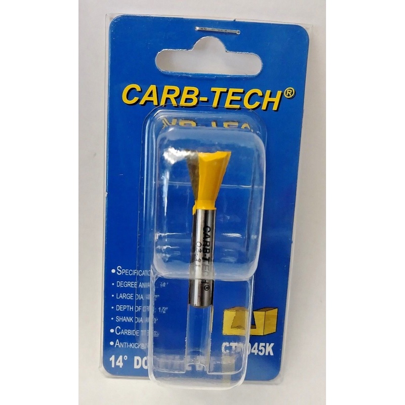 Carb-Tech CT1045K 14 Carbide Tipped Dovetail Router Bit
