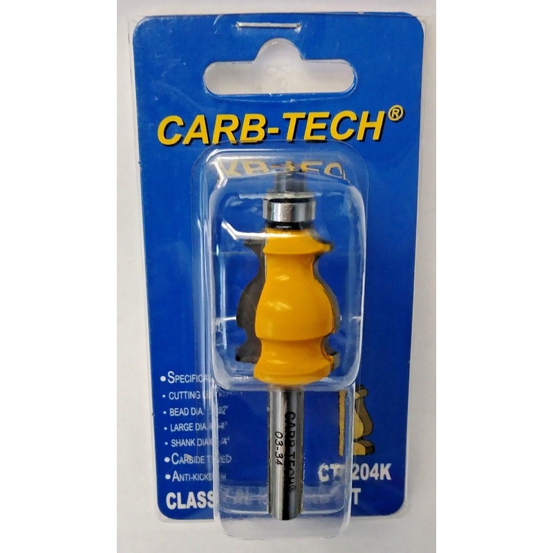 Carb Tech CT1204K Classical Molding Router Bit Carbide Tipped