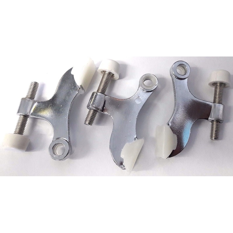 Taymor 25-P4634SC Wide Angle Hinge Pin Door Stop - Satin Nickel Taiwan 3PCS