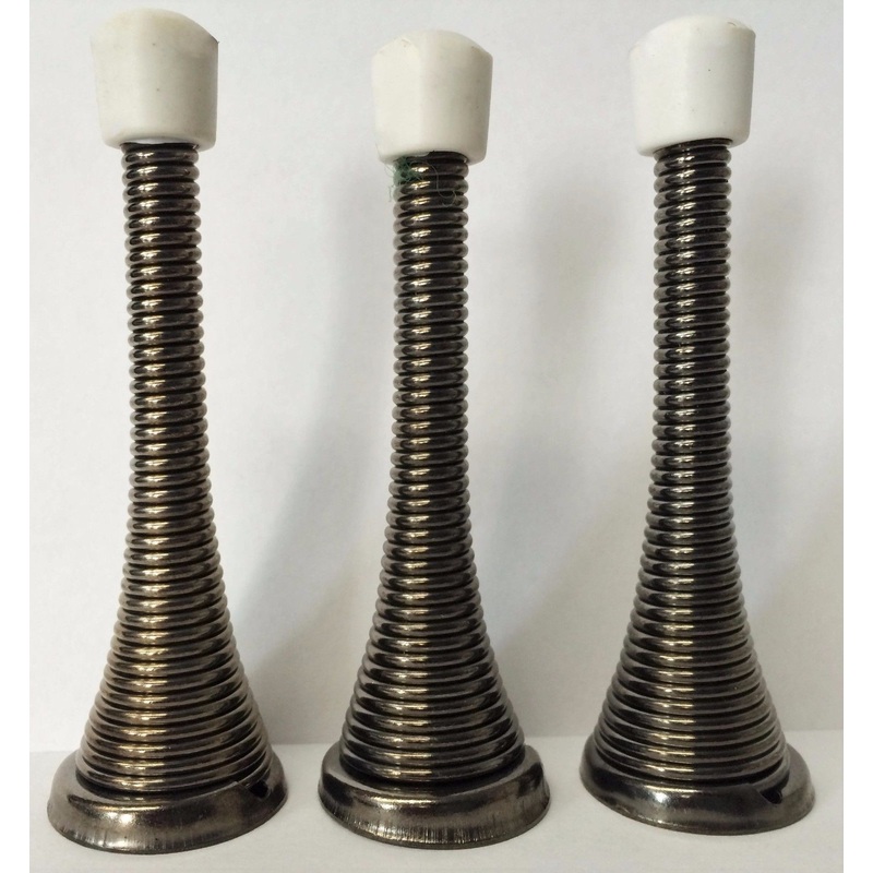 Taymor 25-P4671AN Antique Nickel 3-1/8" Spring Doorstop 3PCS