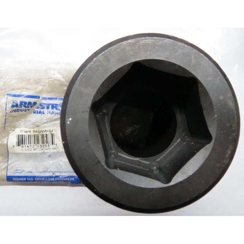 Armstrong 23-258 1-13/16" 6 PT 1-1/2" Drive Deep Impact Socket USA