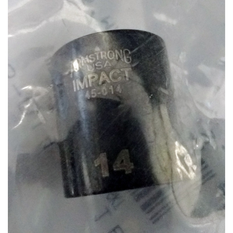 Armstrong 45-014 1/4" Drive 6 Point Impact Socket 14mm USA