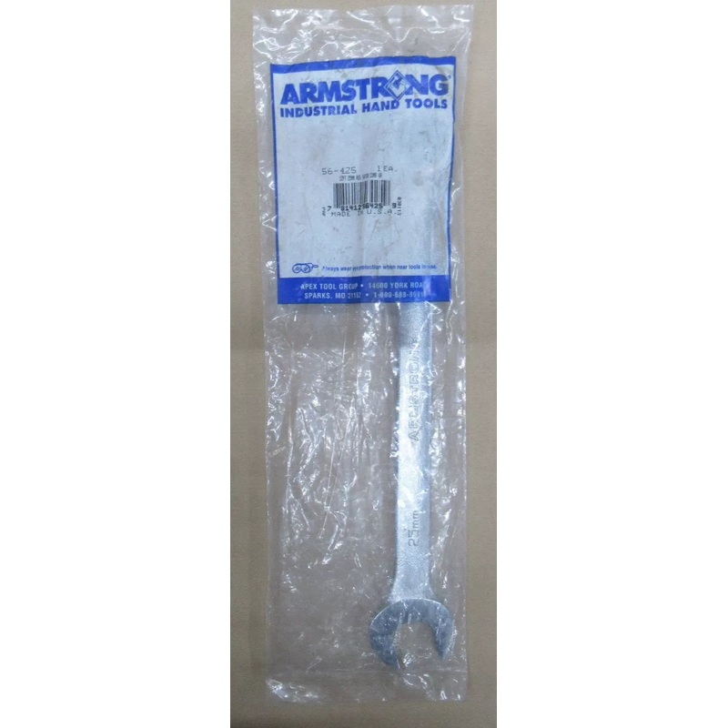 Armstrong 56-425 25mm 12 Pt. Metric Combination Wrench Satin 12" Long USA