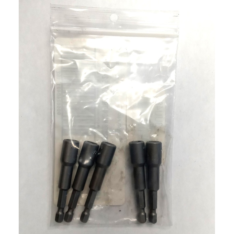 Bosch 3UU48 5pcs 5/16" x 2-9/16" Magnetic Nutsetter USA