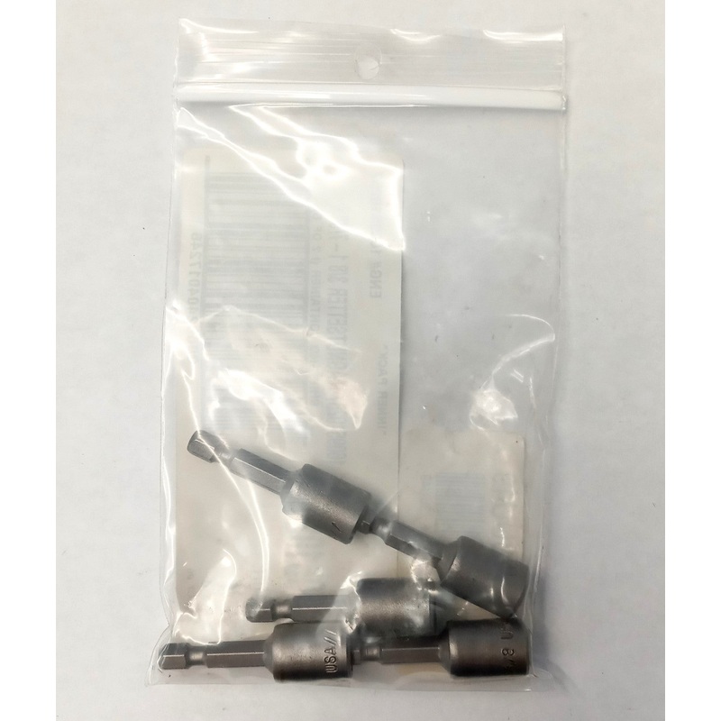 Bosch 3UU49 5pcs 3/8" x 1-7/8" Magnetic Nutsetter USA