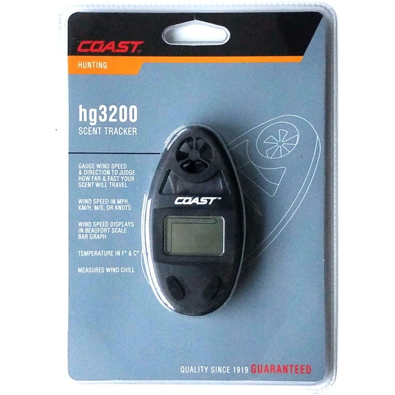 Coast Hunting HG3200 Scent Tracker Wind Speed & Temperature Gauge