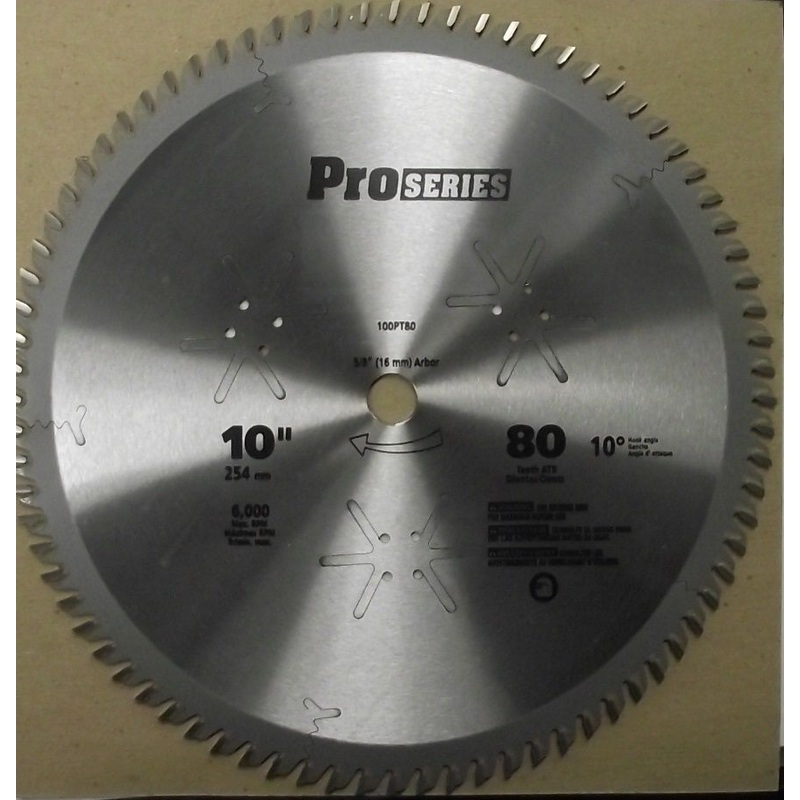 Oldham 100PT80 10" x 80 Tooth Carbide Saw Blade USA