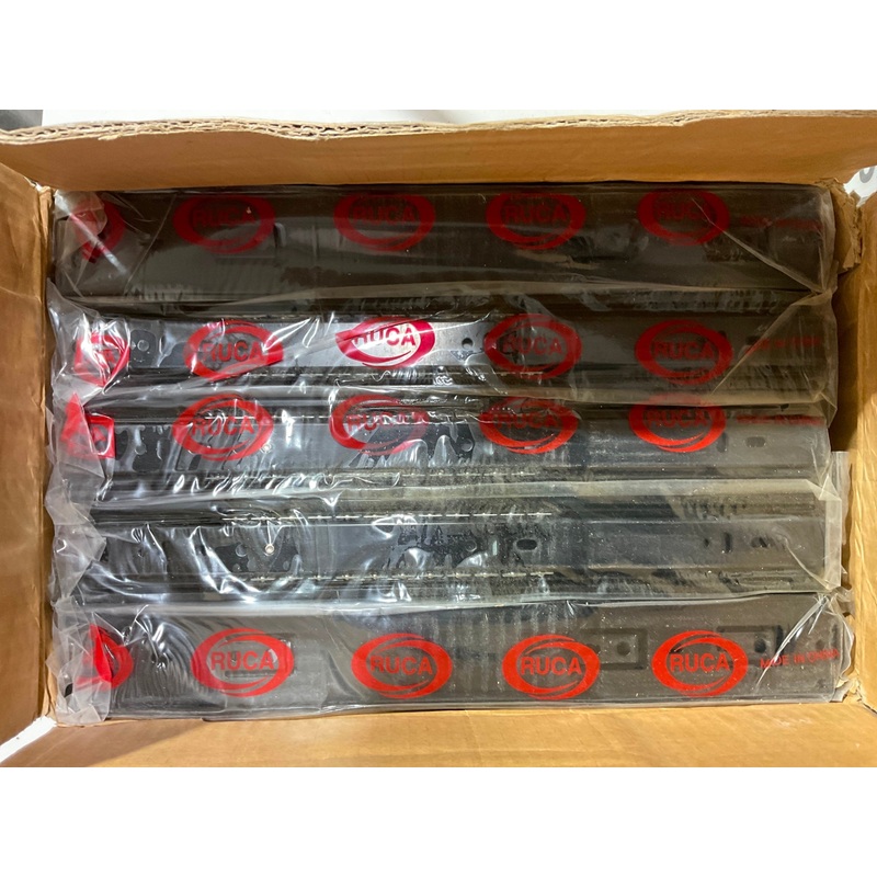 Ruca 668114B14 14" Black ball bearing, side mount drawer slides 10 pair