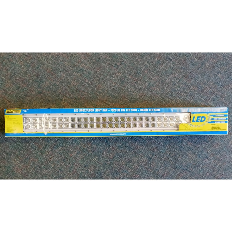 Seachoice 51693 33 Inch LED Spot/Flood Light Bar, 60 LEDs - White Housing
