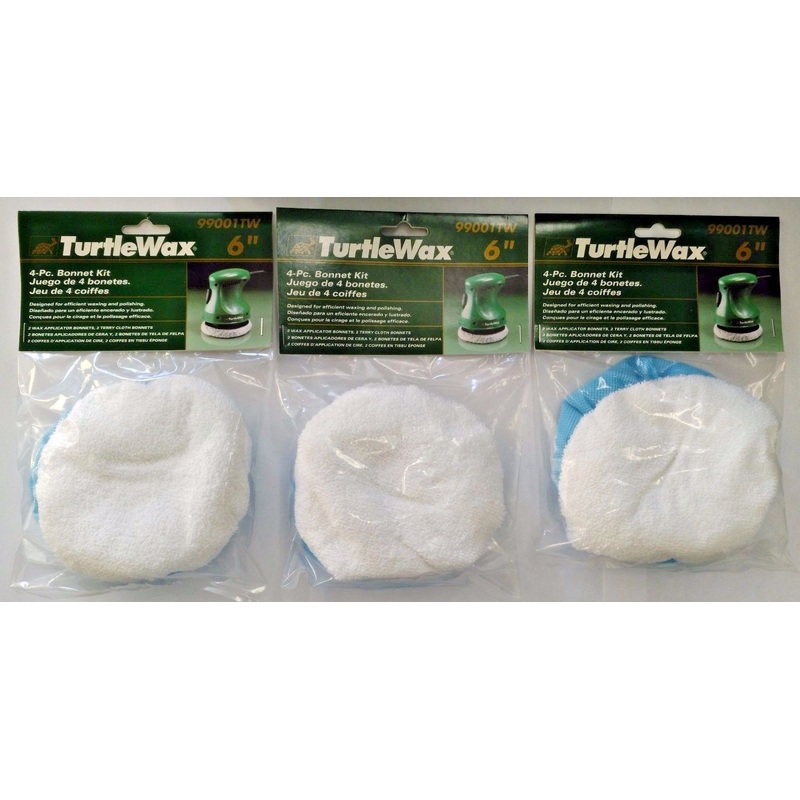 TurtleWax 99001TW 6" 4 Piece Bonnet Kit 3PKS