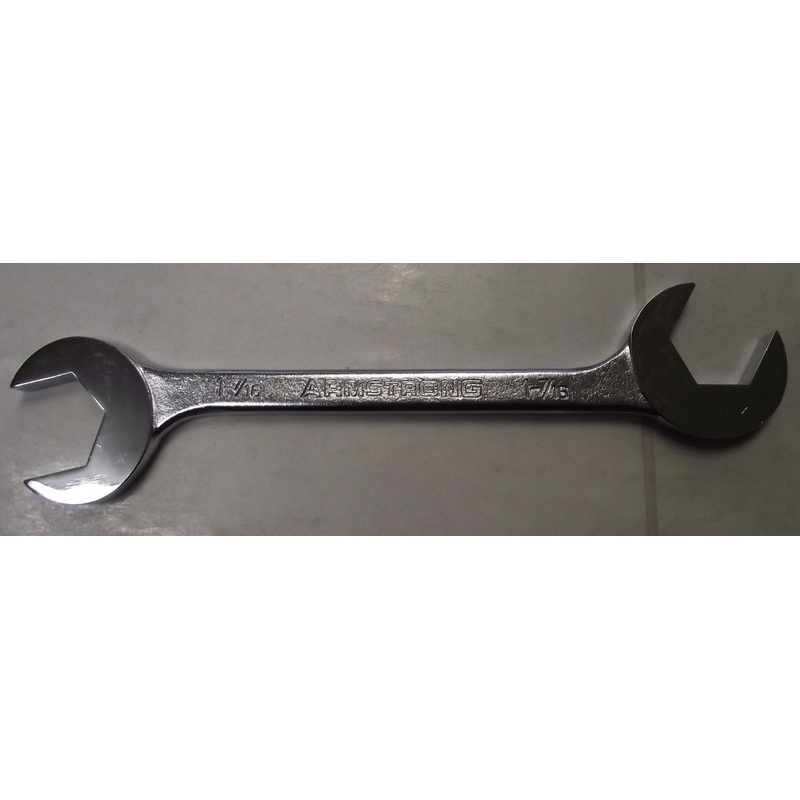 Armstrong 27-846 1-7/16" Open End Satin 15 & 60 Angle Wrench USA