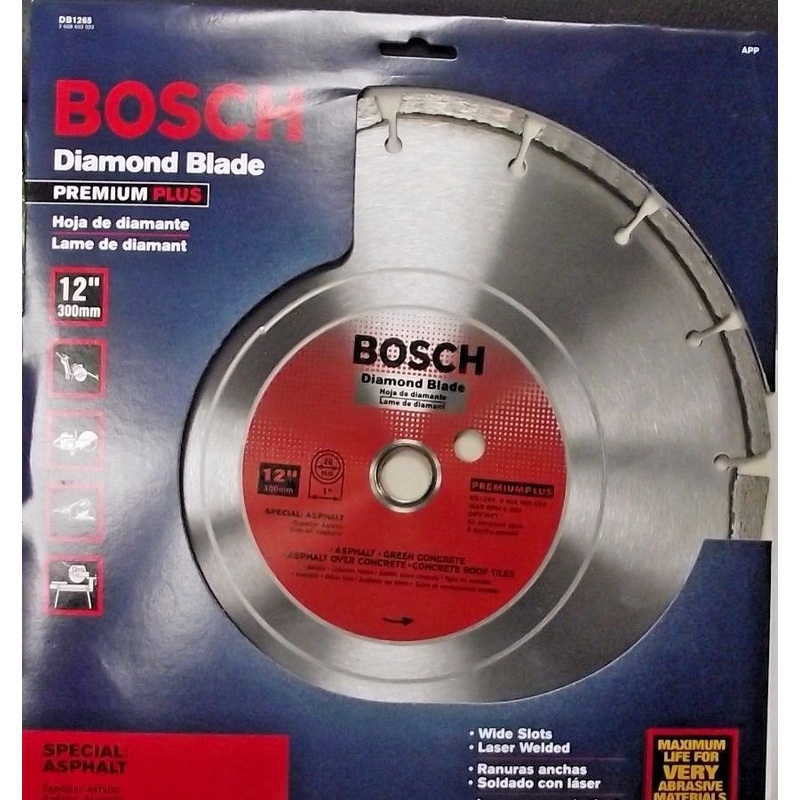 Bosch Bosch DB1265 Premium Plus 12" Dry or Wet Cut Segmented Diamond Saw Blade