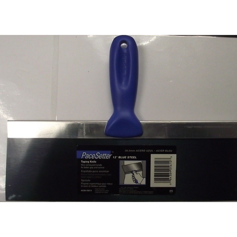 Pacesetter 12" Blue Steel Taping Knife Contoured Handle  05614