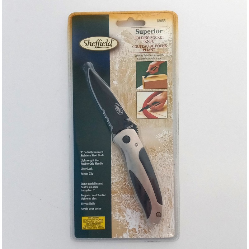 Sheffield 18055 Superior 3" Blade Folding Pocket Knife
