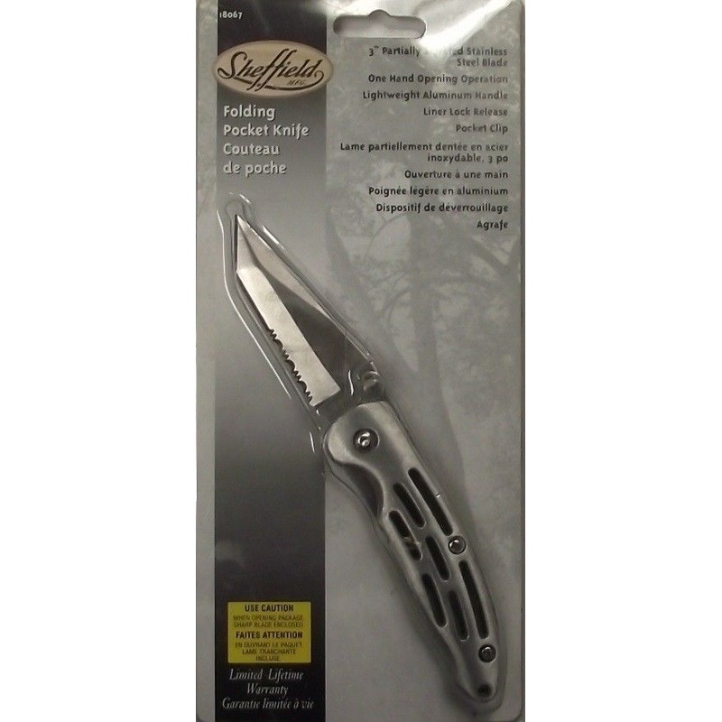 Sheffield 18067 3" Blade Folding Pocket Knife