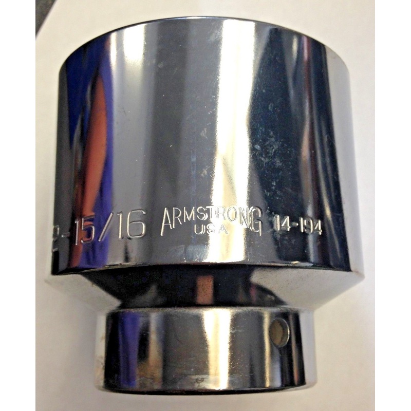 Armstrong 14-194 1" Drive 12 Point Standard Socket 2-15/16" USA