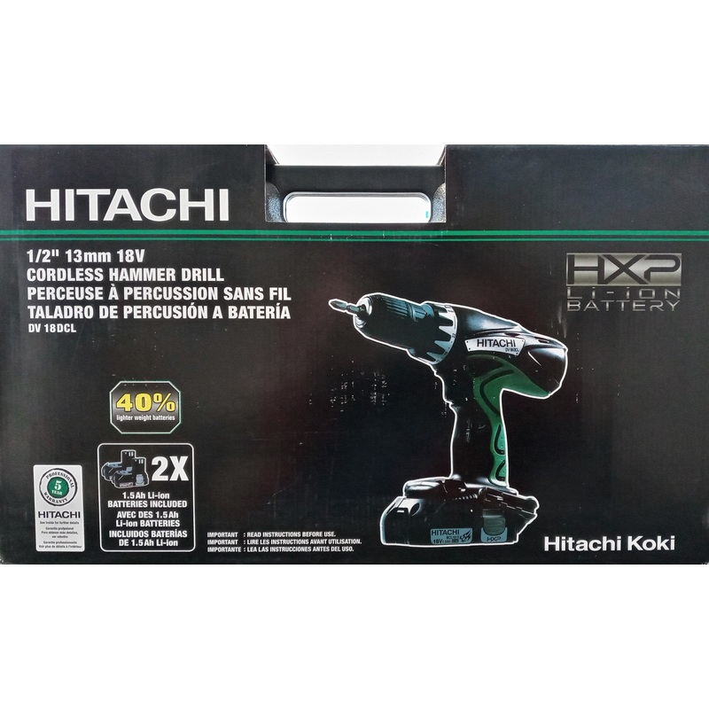 HITACHI DV18DCL 18V 1.5AH Lithium Ion Hammer Drill