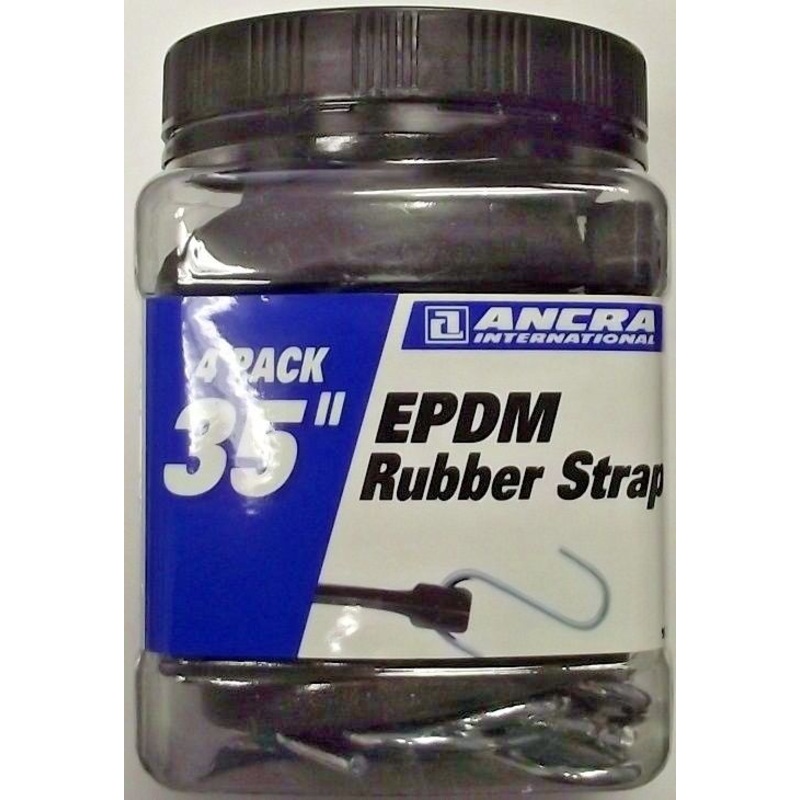 Ancra 95772 EPDM Rubber Strap 35" Length 4 Pack