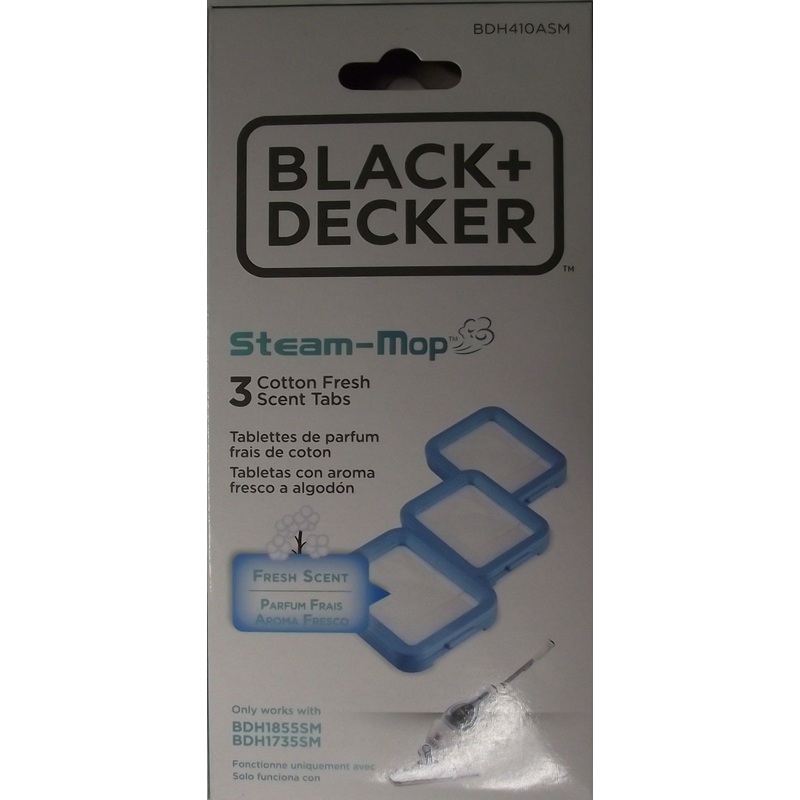 Black & Decker BDH410ASM Steam Mop Cotton Fresh Scent Tabs 1- 3-Pack