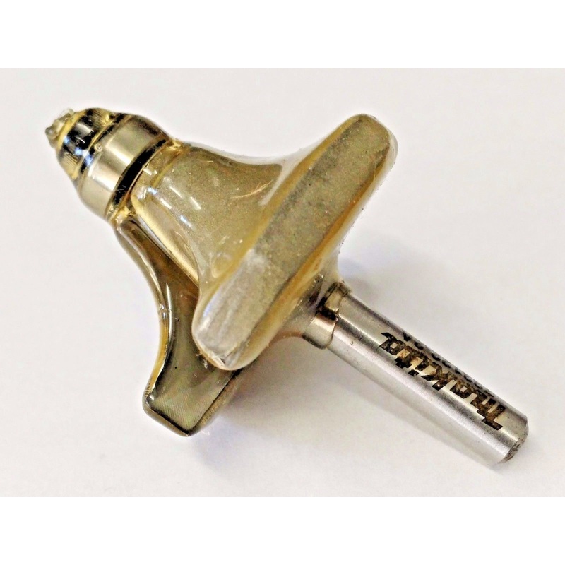 Makita 733122-2A 1/2" Beading 2 Flute Carbide Tipped Router Bit 1/4" Shank