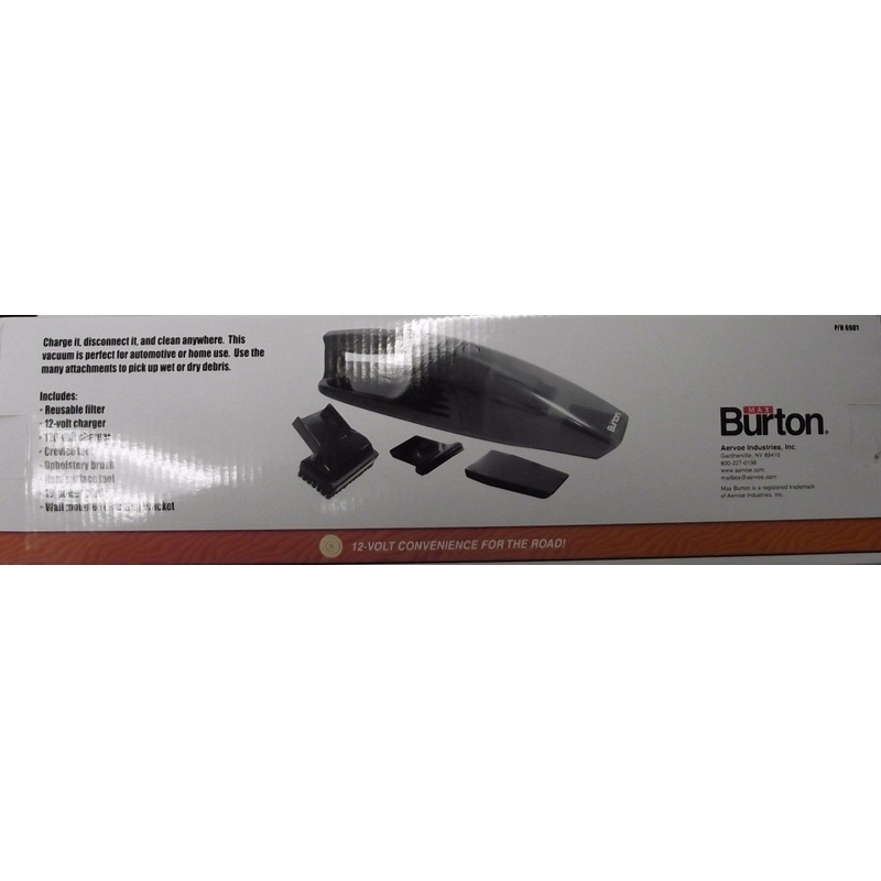 Max Burton 6981 12 Volt And 120 Volt Cordless And Rechargeable Hand Vacuum