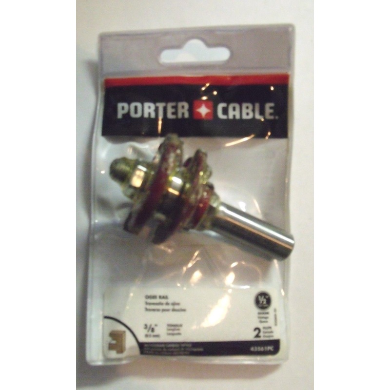 Porter Cable 43561PC 3/8" Tongue Ogee Rail Router Bit 1/2" Shank