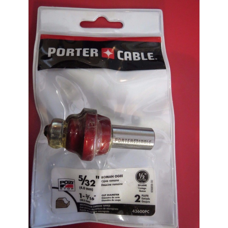 Porter Cable 43600 5/32" Roman Ogee Router Bit *Kr3