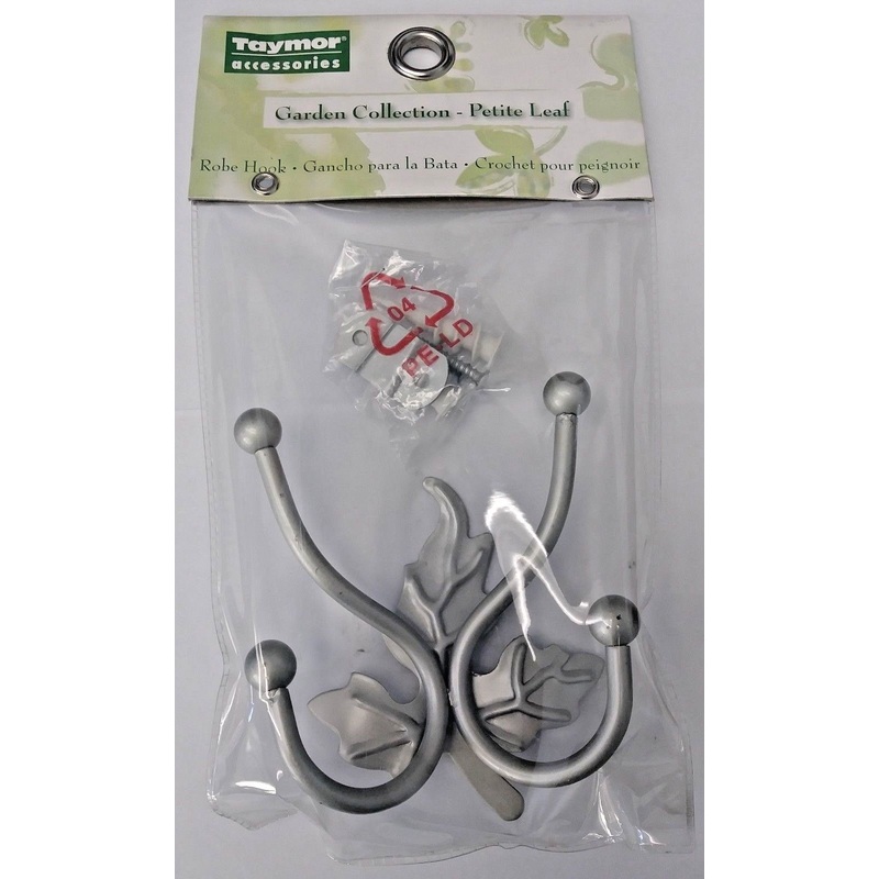 Taymor 02-DP9902SCSN Petite Leaf Robe Hook Garden Collection