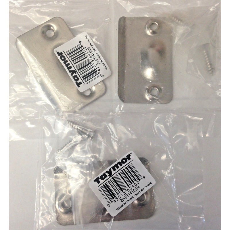 Taymor 20-ST1415SN Satin Nickel Ball Catch Door Strike 1-3/8" x 2-1/4" 3PCS