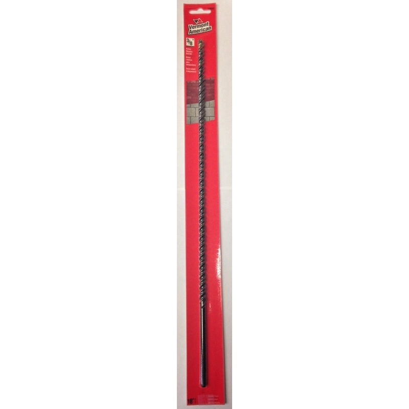 Vermont American 14056 3/8" x 18" Double Flute Rotary Masonry Drill Bit