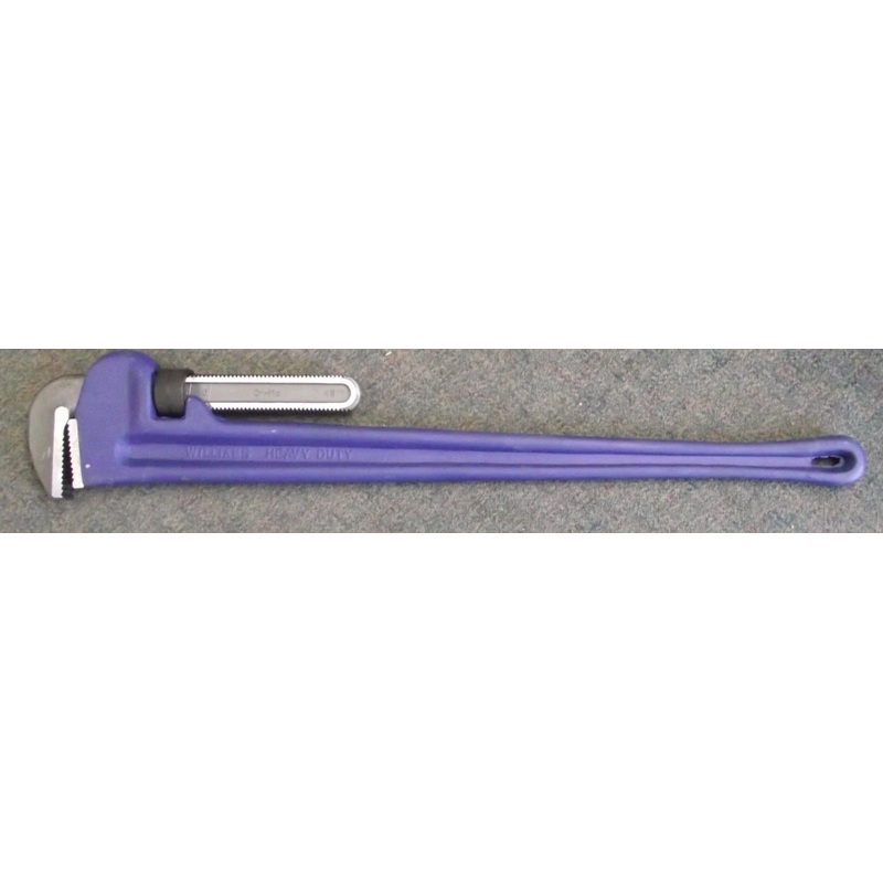 Williams 13532 48" Long Cast Iron Pipe Wrench with Scale