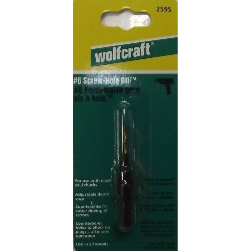 Wolfcraft 2595 #6 Screw Setter Countersink