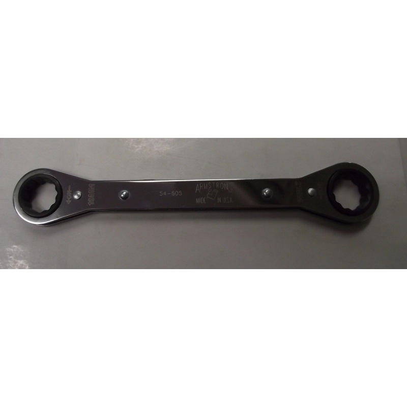 Armstrong 54-605 12 Point Ratcheting Box Wrench 19 x 21mm USA