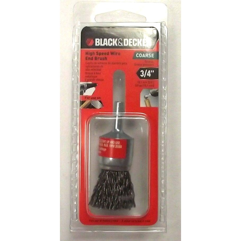 Black & Decker 70-600 3/4" Coarse High Speed Wire End Brush
