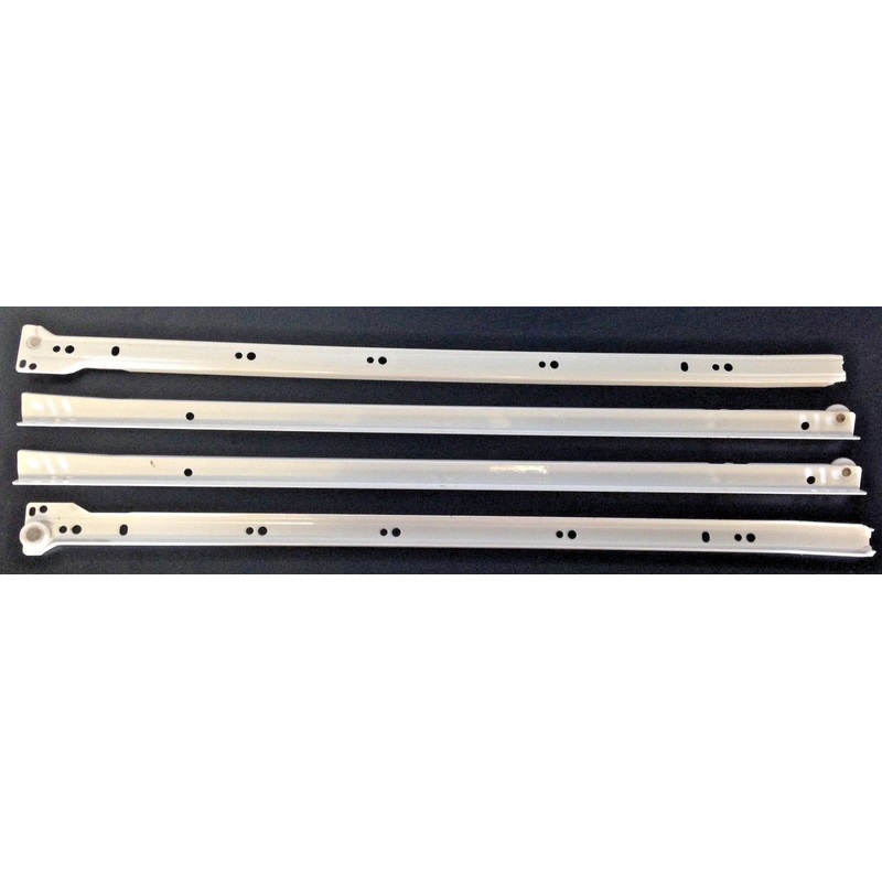 Blum 230M Epoxy Coated Drawer Slides 24" x 3/4" White (1 set)