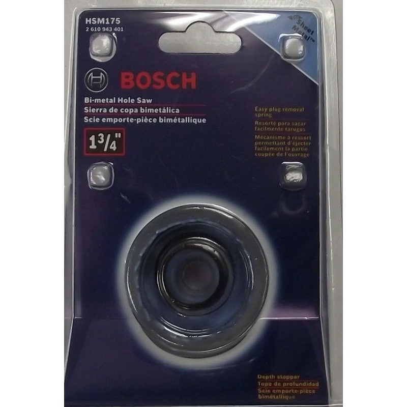 Bosch 1-3/4" Bi-metal Hole Saw For Sheet Metal HSM175
