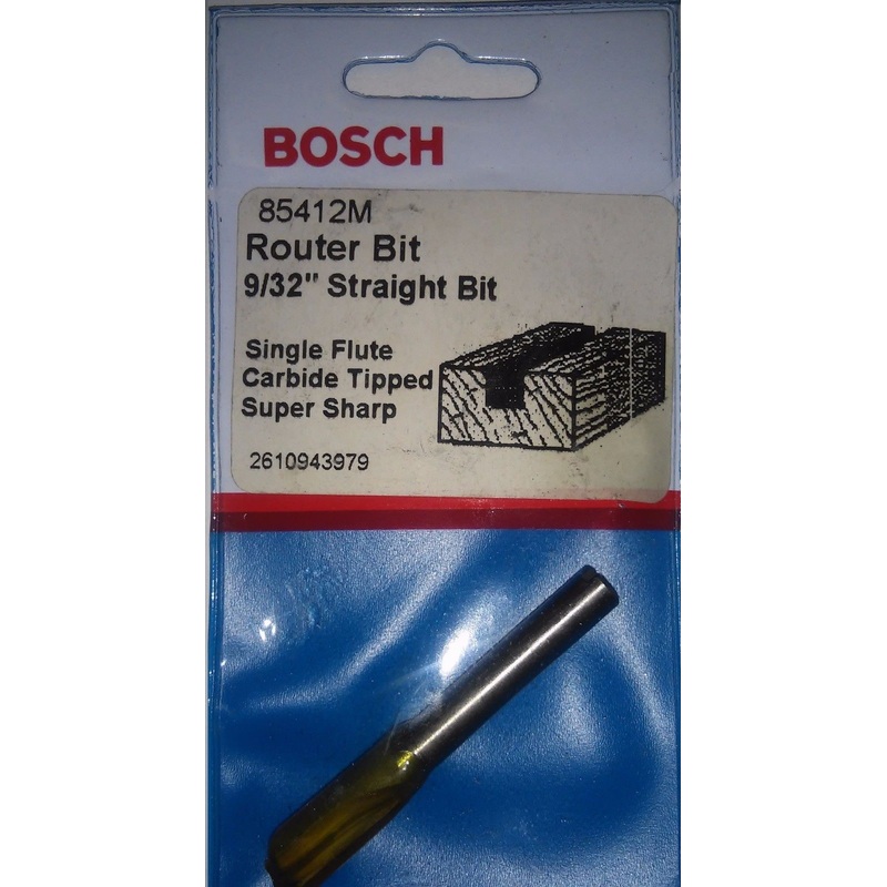 Bosch 85412M 9/32 Carbide Straight Router Bit USA