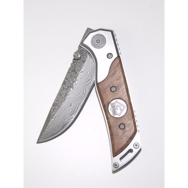 Coast C244301 6" Thuya Damascus Stainless Folding Knife