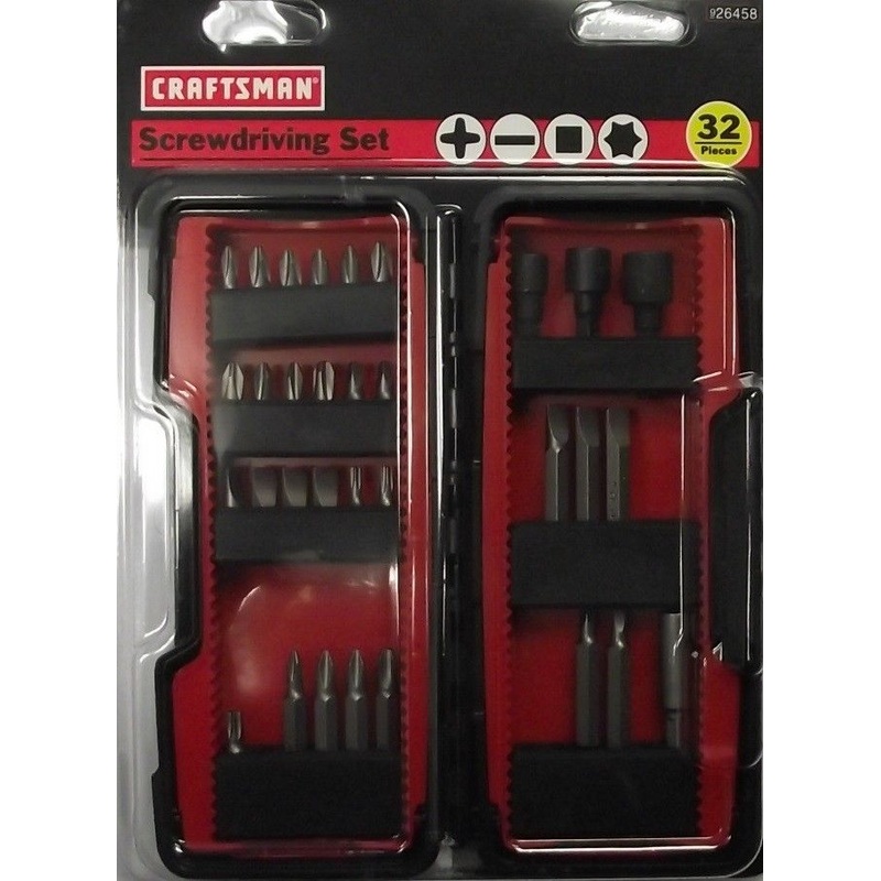 Craftsman 26458 Screwdriving Insert Bit Set 32-Piece