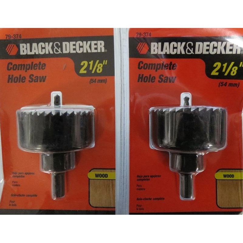Black & Decker 79-374 2-1/8" Complete Hole Saw 2 Packs