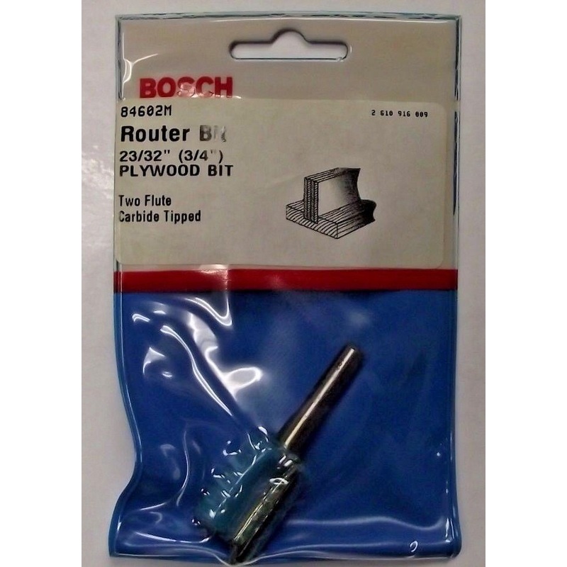 Bosch 84602M 23/32" Plywood Mortising Router Bit Carbide Tip USA